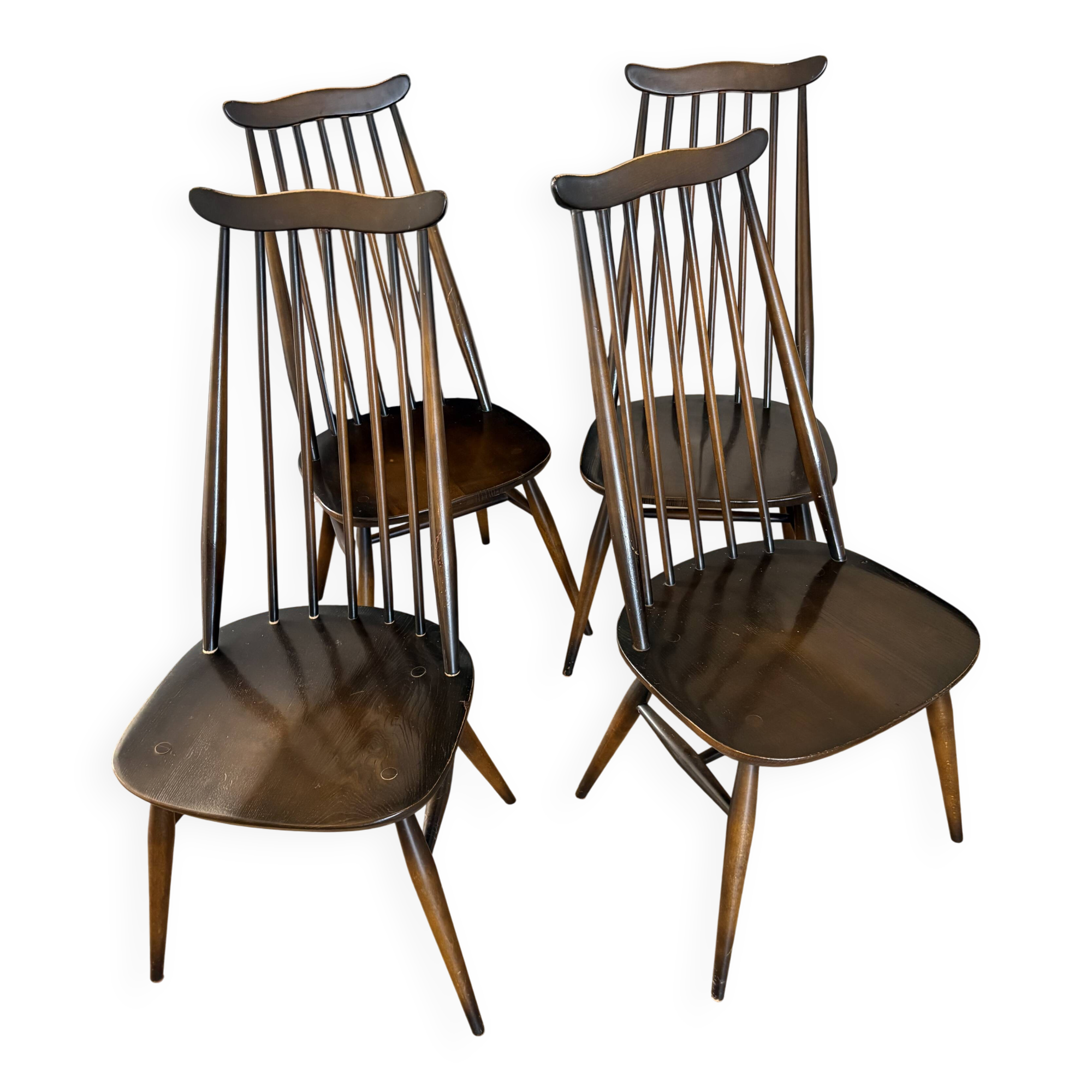 Set of 4 Ercol Chairs 1978