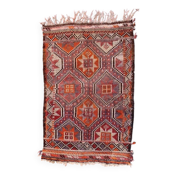 Vintage Turkish kilim rug 150x92 cm wool kelim, medium 2489