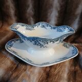 Antique sauce boat in ironstone