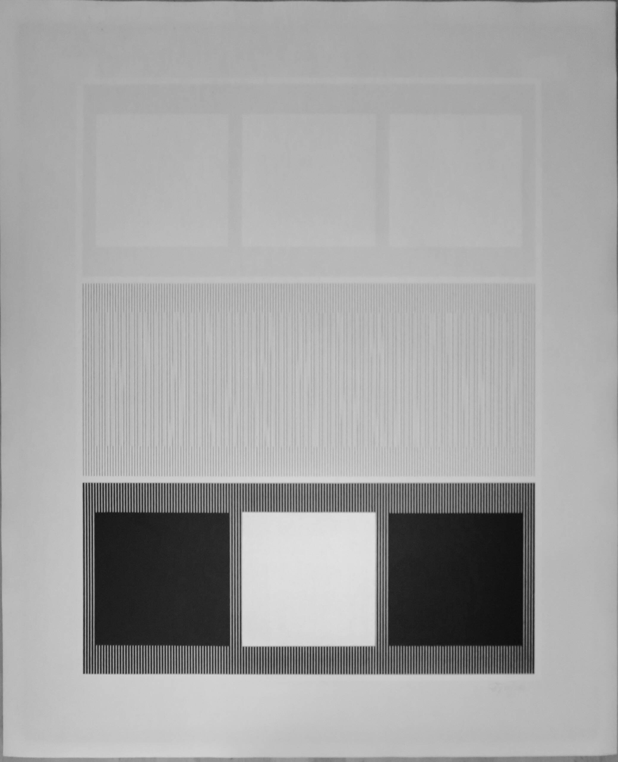 Screenprint by Jesùs Rafael-Soto. signed and numbered.