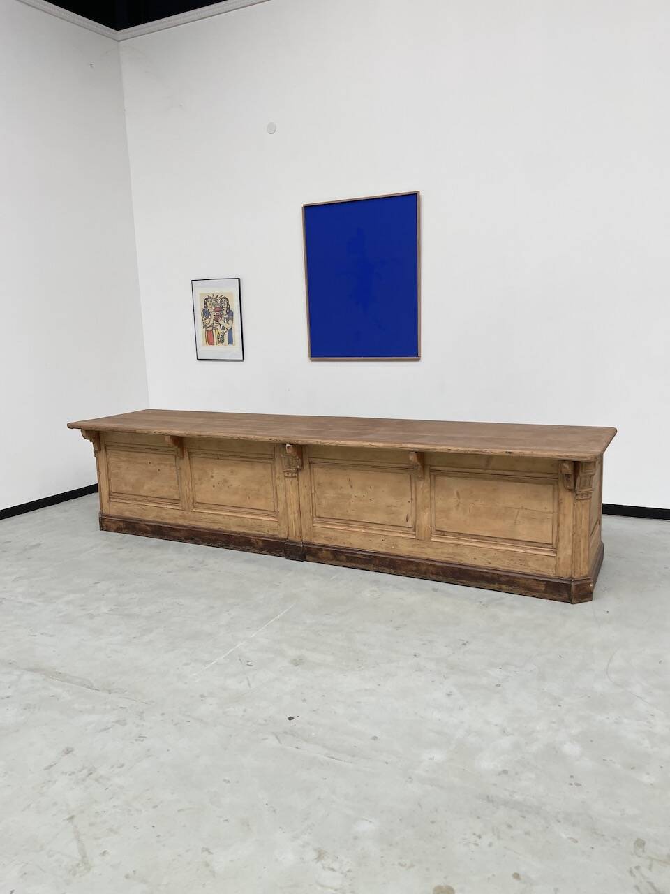 XXL oak and pine counter 350cm