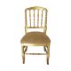 Chaise de style Chiavari en feuille d'or Tiffany, France, vers les années 1960.