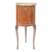 Round bedside table