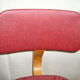 Chaise de bureau réglable en hauteur, bois et skai, style scandinave des années 60