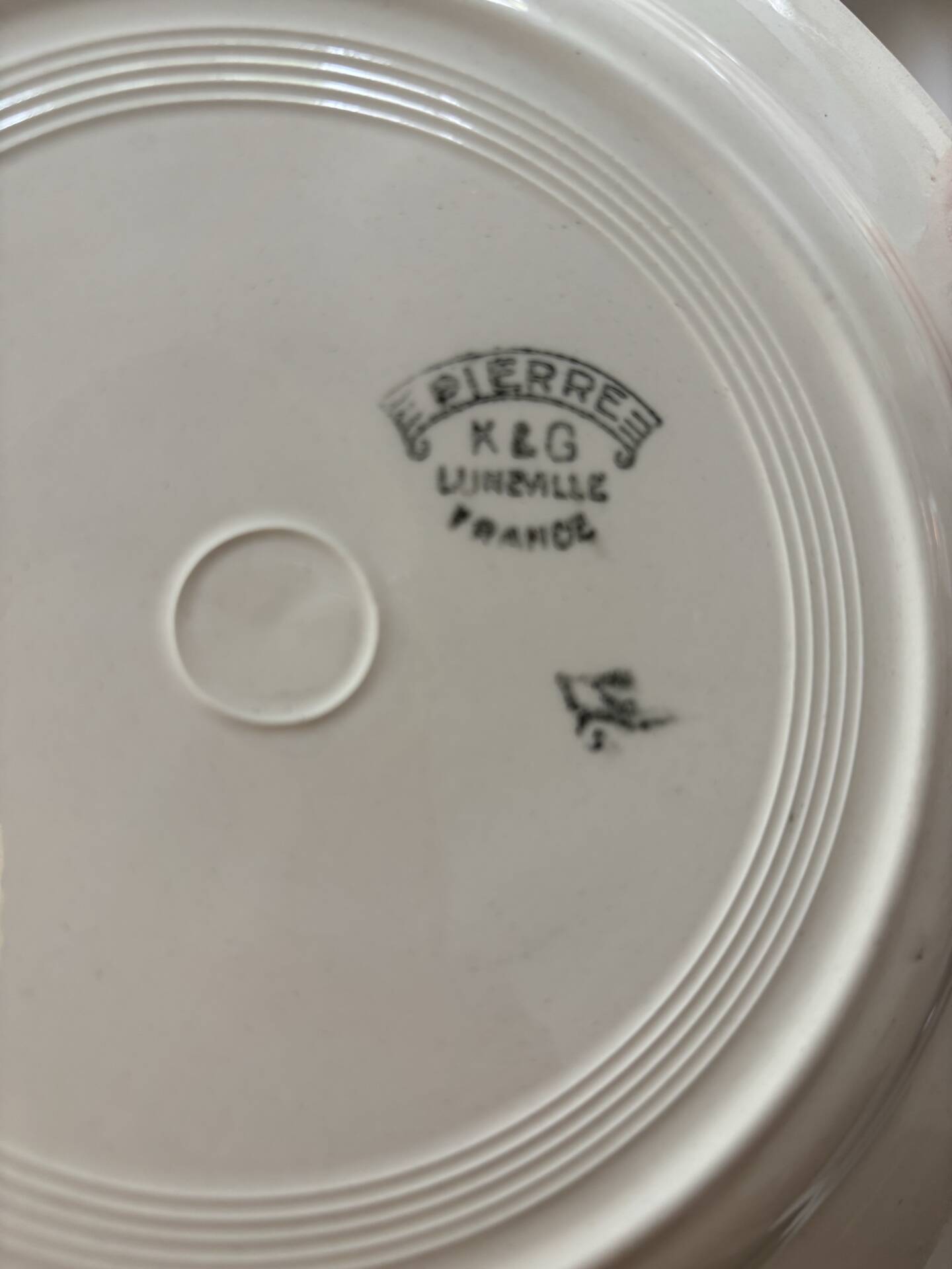 Antique plates K&G Luneville