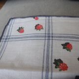 Nappe années 80 avec 5 serviettes de table