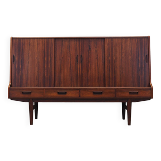 Buffet haut en palissandre, design danois, années 1960, production : Danemark