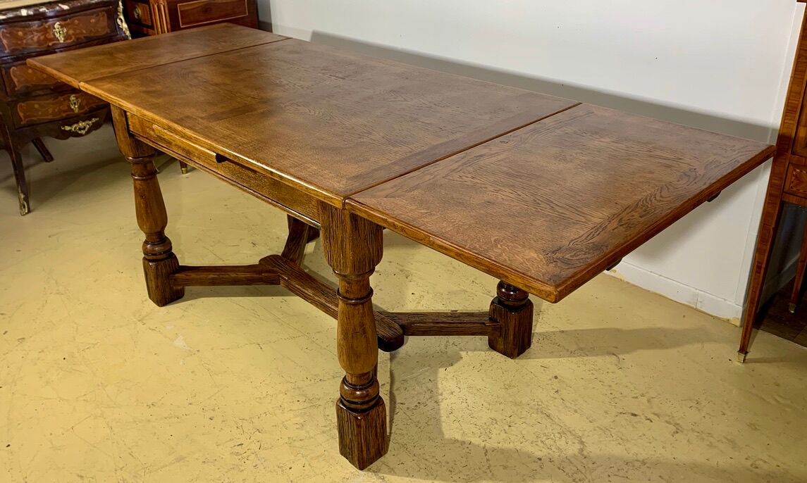 Farm table in solid oak 210 cm x 80 cm