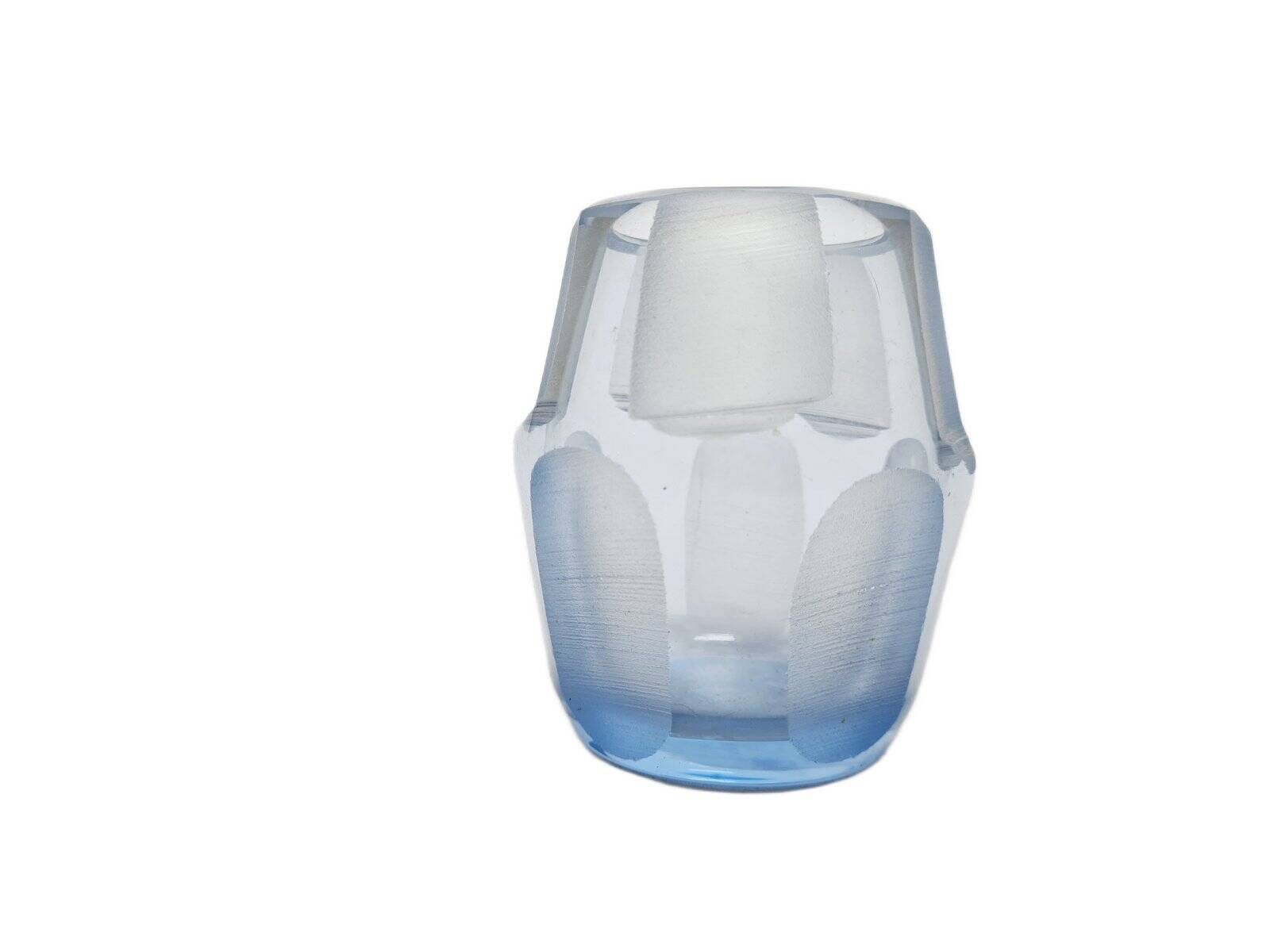 Postmodern crystal vase, Poland, 1950s