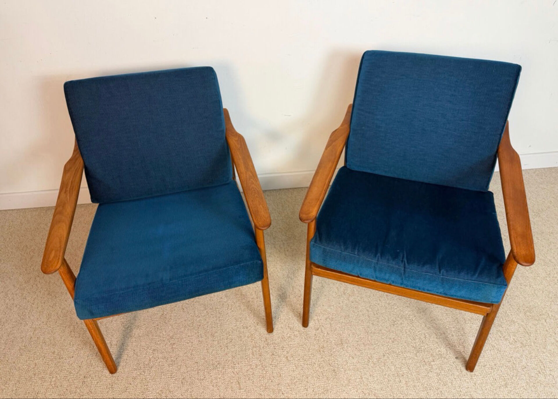 Pair of Scandinavian style armchairs
