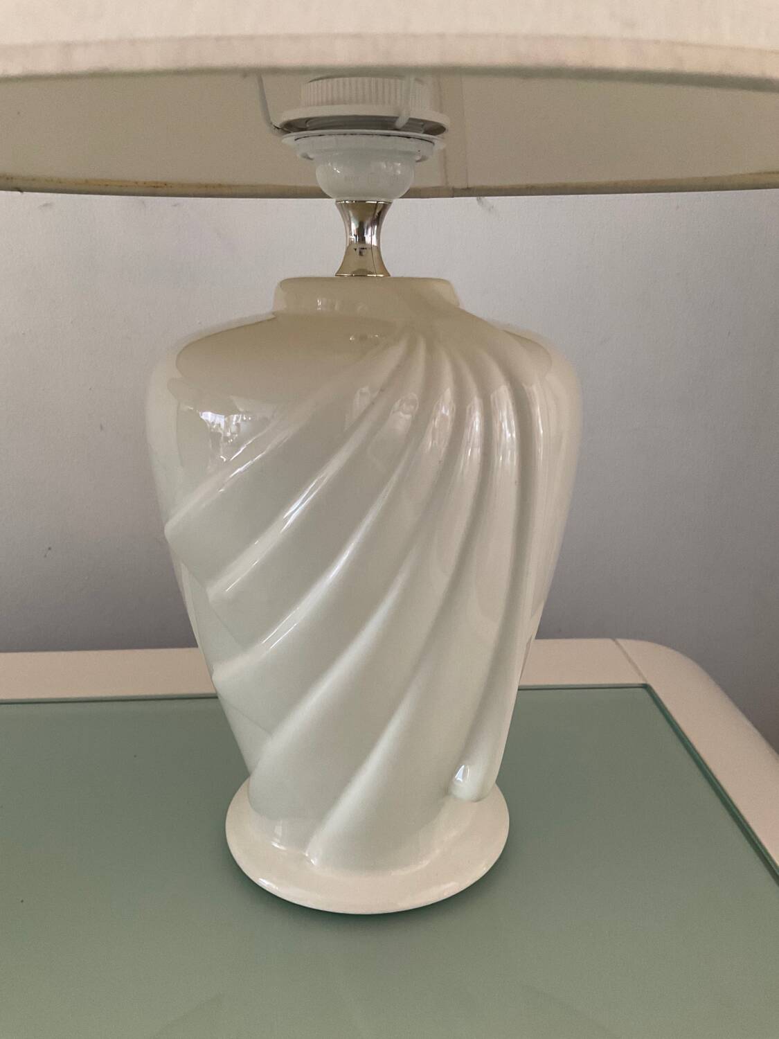 Paire de lampes vintage en céramique