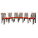 6 mid century dining chairs by Jitona, 1970s