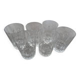 6 verres cristal st louis