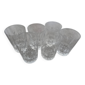 6 verres cristal st louis