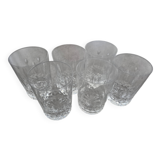 6 verres cristal st louis