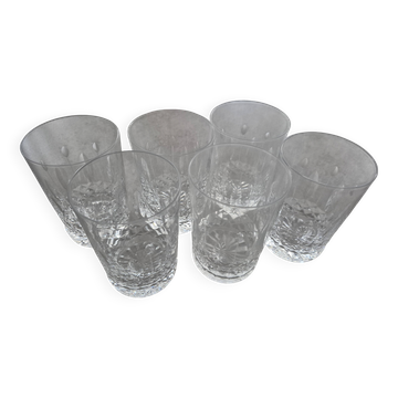 6 St Louis crystal glasses