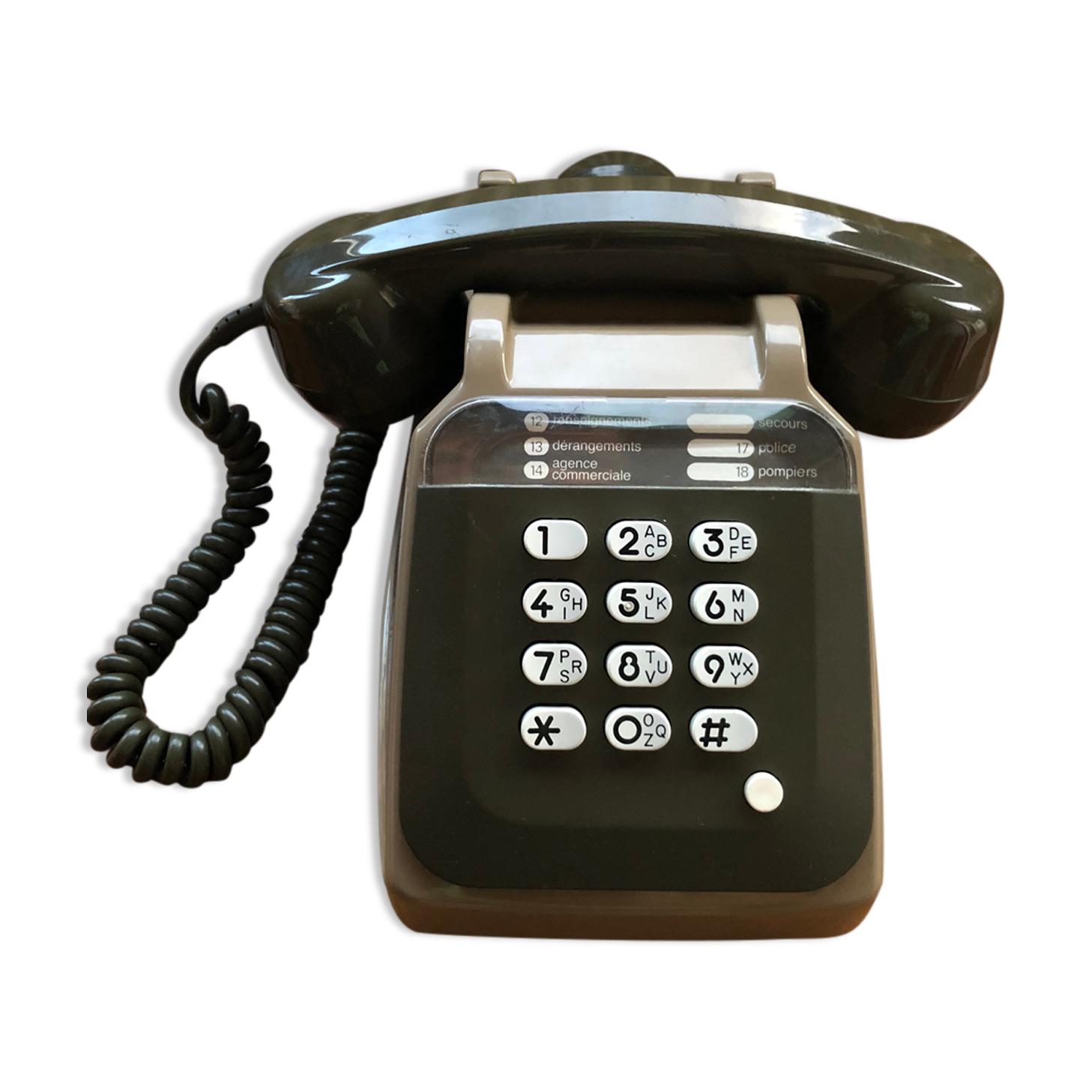 Socotel phone with keys from the 80s
