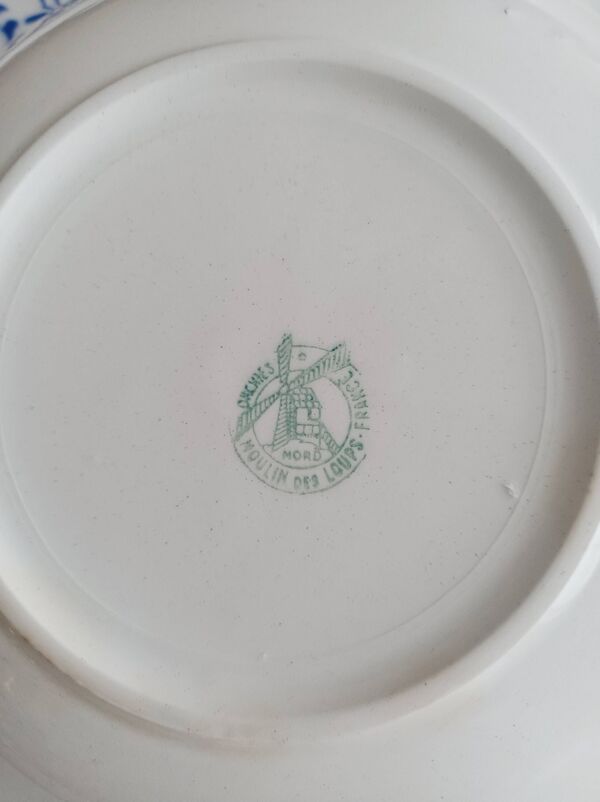 Lot de 12 assiettes creuses Moulin des loups, Alain