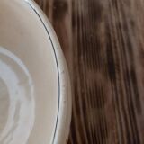 Salad bowl Creil and Montereau pattern Carnations