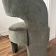 Green velvet tripod armchair