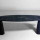 'Eros' console table in black marquina marble by Angelo Mangiarotti
