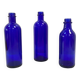 Cobalt Blue Glass Bottle/Vase Trio