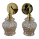 Pair of vintage globe wall sconces