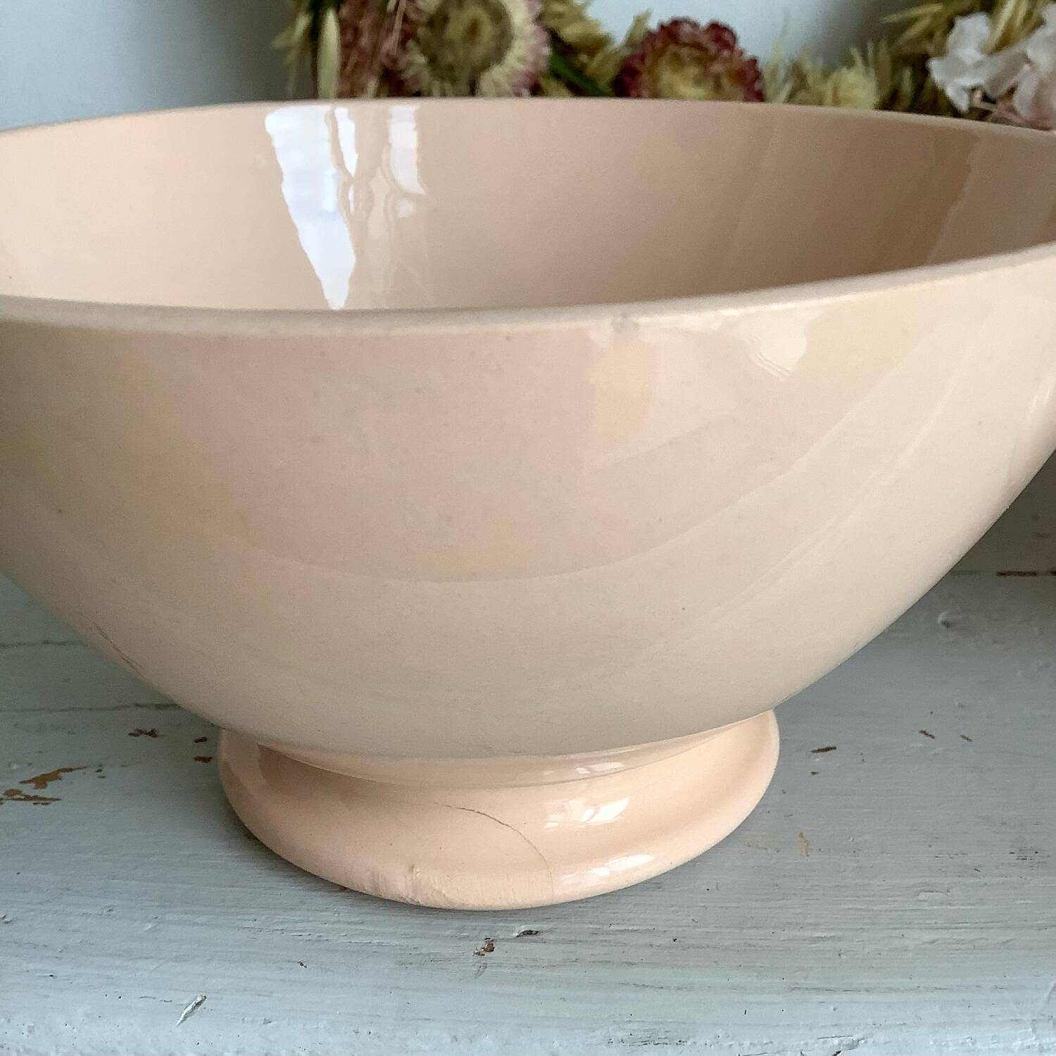 2 powder pink Digoin bowls
