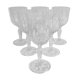 6 crystal wine glasses