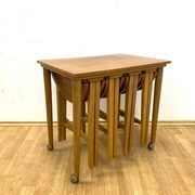 Vintage nesting tables by Paul Hundevad, Czech design, 1960s