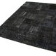 Tapis oriental vintage noué à la main 172 cm x 242 cm tapis patchwork noir