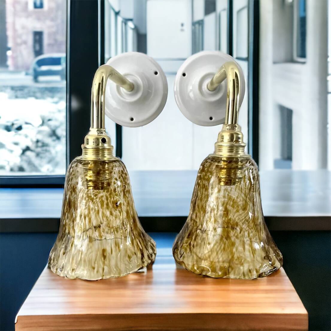 Pair of vintage wall lights