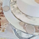 Marble and chrome side table, Italy 1970s