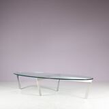 1980s Oval coffee table from the Netherlands