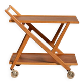 Folding Teak and Oak Trolley, Nybrofabriken
