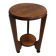 Art Deco oak round sidetable