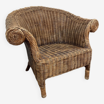 Rattan armchair