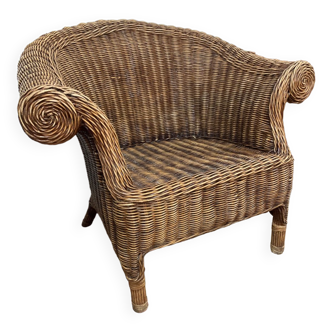 Rattan armchair