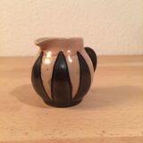 Miniature pitcher signed Odetta in Quimper, art deco ceramics