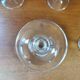 Set of 5 vintage crystal champagne glasses