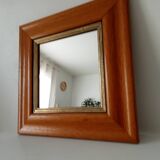 Vintage beech mirror
