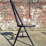 Set of 5 vintage Scandinavian chairs, antique seating furniture