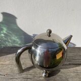 1960s Atomic Stainless Steel Teapot