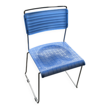 Lot chaises empilables Spilimbergo – Acier Chromé et Plastique Moulé