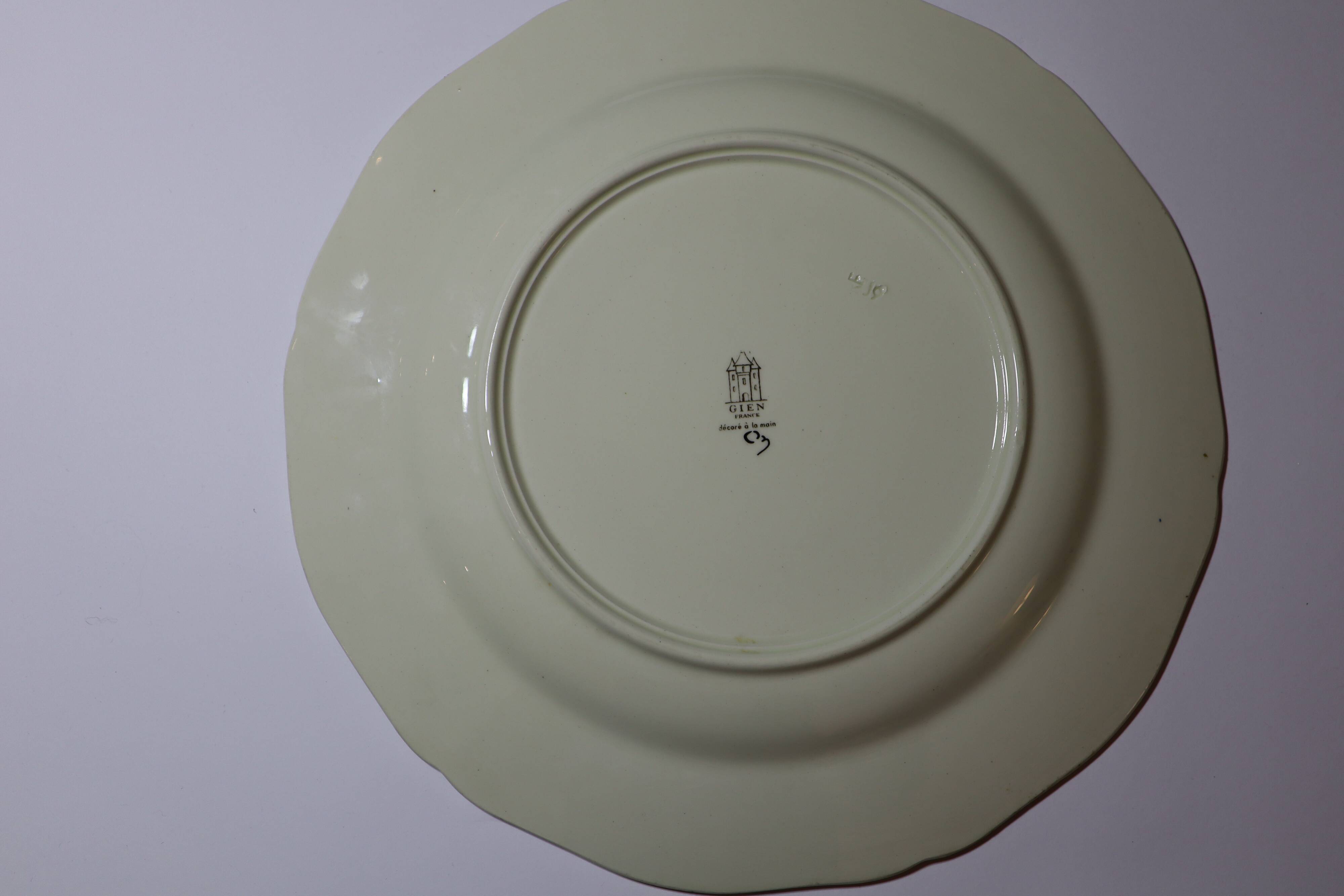 Gien Rambouillet Pheasant flat plate