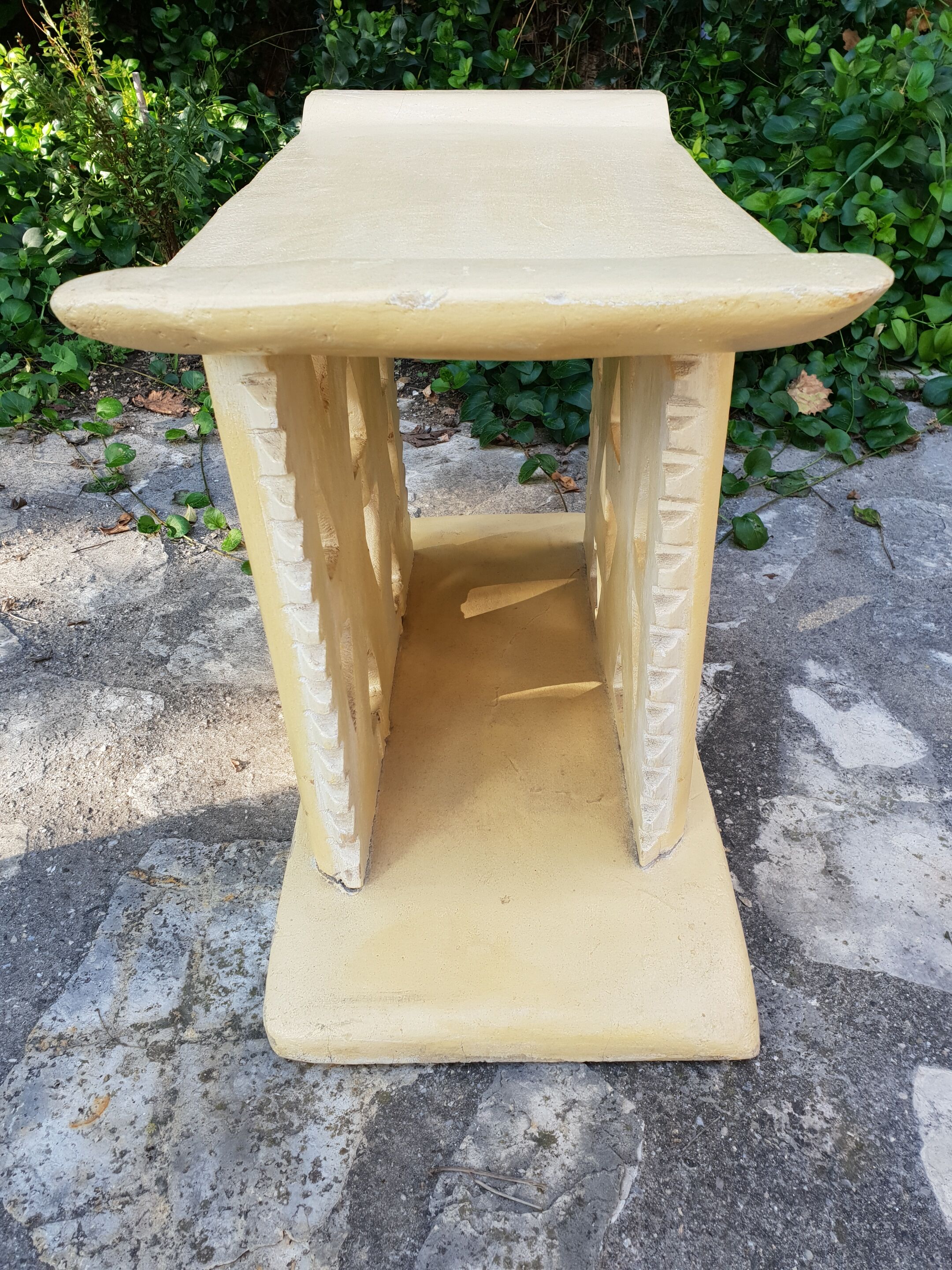 Pair of Africanist art deco stools