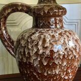 Vintage enamelled ceramic lamp