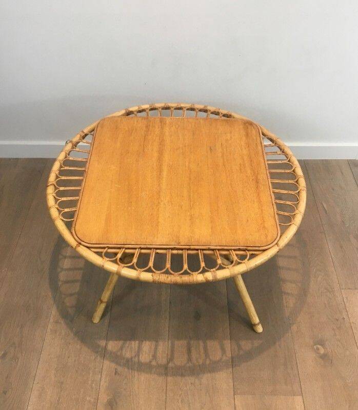 Rattan coffee table