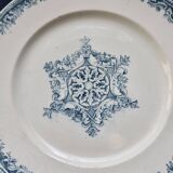 Antique ironstone plate from Creil and Montereau - Guirlande service
