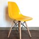 Pair of Yellow DSW Chairs by Charles and Ray Eames for Herman Miller